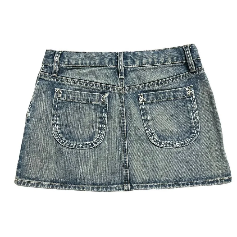 Gap Kids Sz 10 Denim Blue Jean Skirt